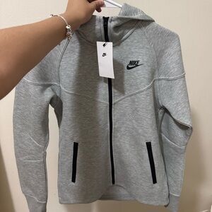 Nike Tech Gray Full zip Women XS fits relaxed